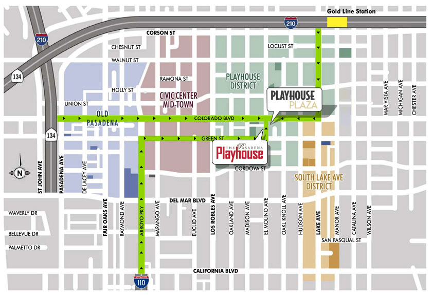 Playhouse Plaza Area Map